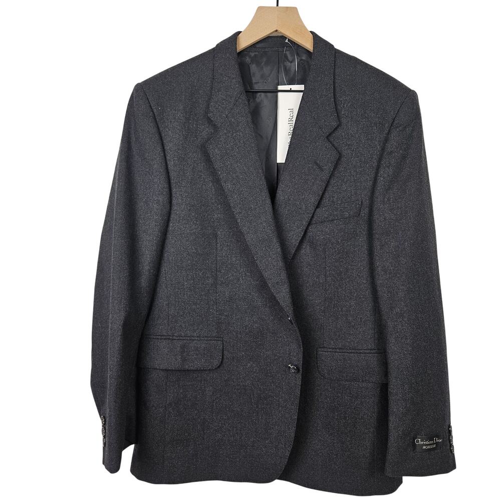 NEW Christian Dior Toulon Wool Sport Coat Men's 42S Charcoal Grey Jacket NWT